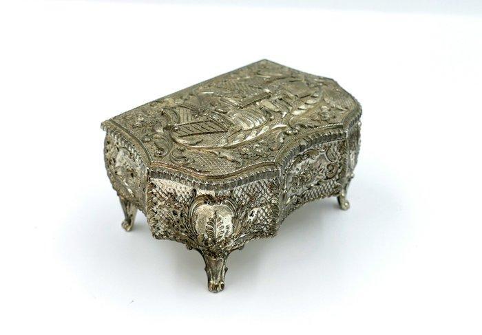 Sieradendoos (2) - Zinklegering, Verzilverd, Antiek en Kunst, Curiosa en Brocante