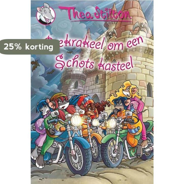 Thea Stilton - Gekrakeel om een Schots kasteel / Thea, Boeken, Kinderboeken | Jeugd | onder 10 jaar, Gelezen, Verzenden