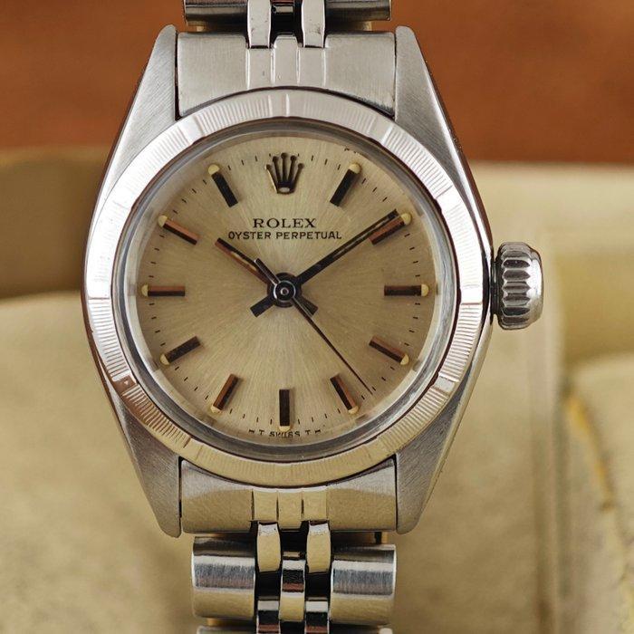 Rolex - Oyster Perpetual Engine Turned Bezel - Zonder, Handtassen en Accessoires, Horloges | Heren