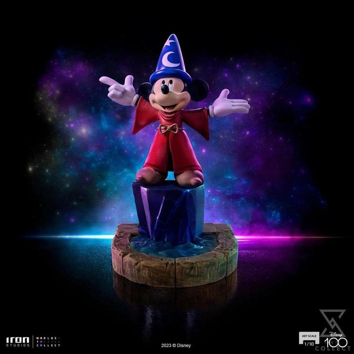 Disney Art Scale Statue 1/10 Mickey Fantasia Regular Edition, Verzamelen, Disney, Ophalen of Verzenden