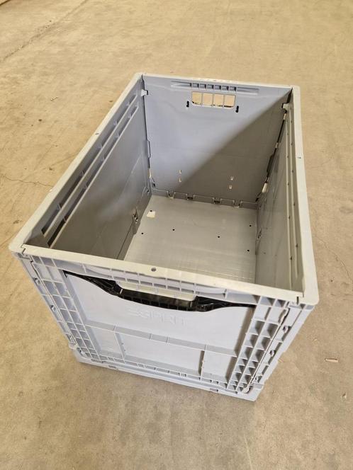 Vouwkrat klapkrat 600x400x400mm extra stevig 80l grijs, Doe-het-zelf en Bouw, Kratten en Dozen, Ophalen of Verzenden