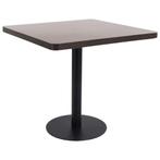 vidaXL Table de bistro Marron foncé 80x80 cm MDF, Huis en Inrichting, Verzenden