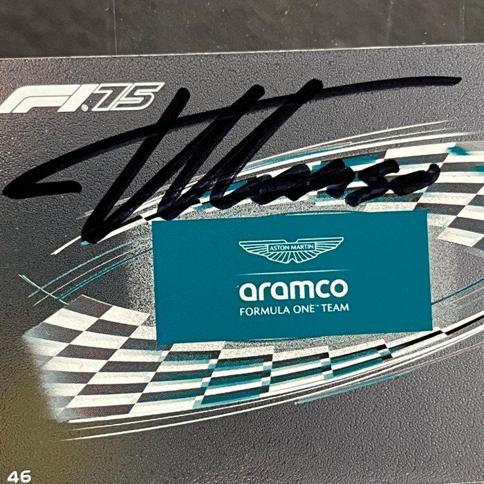 Aston Martin - Topps 46 Team Logo Signed - Fernando Alonso -, Verzamelen, Automerken, Motoren en Formule 1