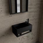 Fonteinset BWS Solid Surface Met Handdoekhouder Rechts Zwart, Doe-het-zelf en Bouw, Ophalen of Verzenden, Nieuw, Overige typen