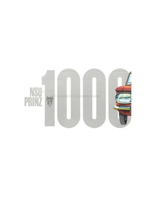 1965 NSU PRINZ 1000 BROCHURE NEDERLANDS, Boeken, Auto's | Folders en Tijdschriften