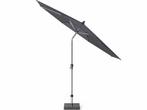 Riva parasol 300 cm rond zwart met kniksysteem, Jardin & Terrasse, Parasols, Ophalen of Verzenden