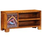 vidaXL TV-meubel 90x30x45 massief acaciahout meerkleurig, Verzenden, Nieuw