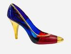 Sculpture, Cinderellas slipper - 20 cm - verre décoré à la, Nieuw