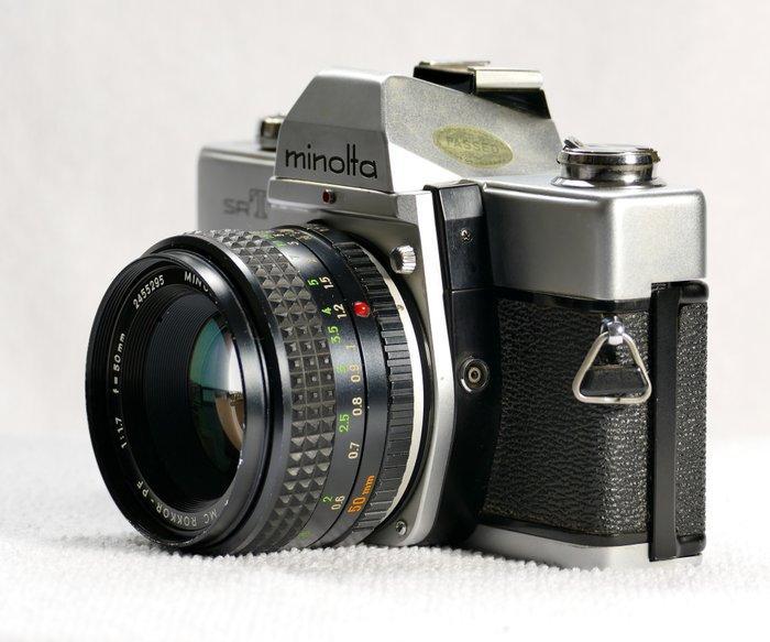 Minolta SRT 100X met Minolta MC Rokkor-PF 1.7 f 50mm, Audio, Tv en Foto, Fotocamera's Analoog
