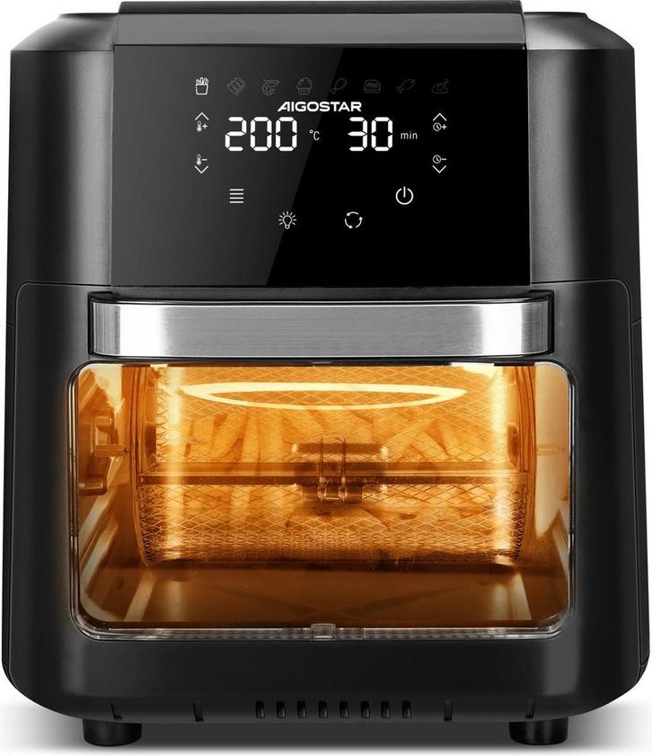 Airfryer oven XXL - heteluchtfriteuse - 12L - 1700W - Zwart, Huis en Inrichting, Woonaccessoires | Overige, Verzenden
