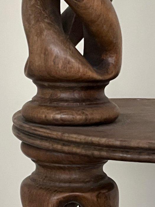 Cendrier - Bois - Vintage cendrier gerstedraai, Antiek en Kunst, Curiosa en Brocante