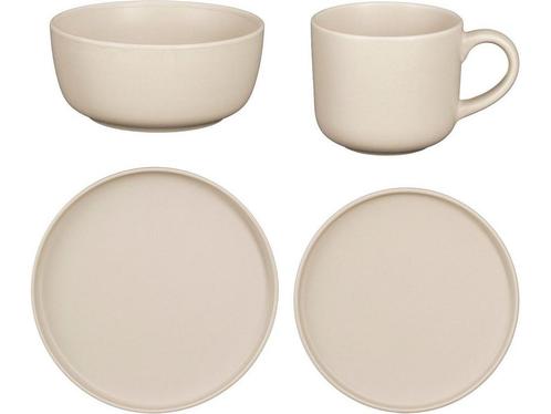 Mica Decorations Ozzu Serviesset 4 Persoons - Steengoed -, Huis en Inrichting, Woonaccessoires | Overige, Nieuw, Verzenden
