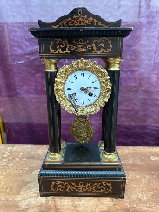 Pendule portique - Bois, Laiton - 1850-1900, Antiquités & Art, Antiquités | Horloges