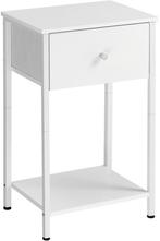 Vasagle - nachtkastje - hoogte 60 cm - met lade - wit -, Verzenden, Nieuw