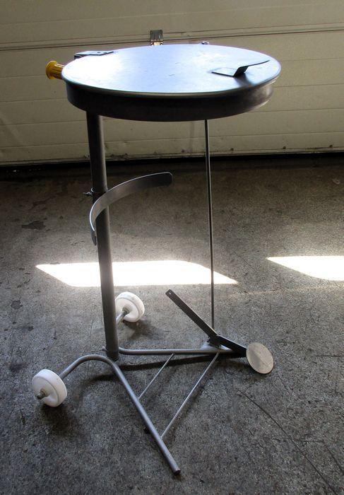 RVS Afvalzakhouder met voetbediening ø37cm, Zakelijke goederen, Kantoor en Winkelinrichting | Winkel en Inventaris