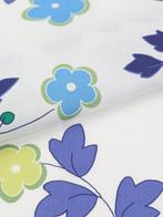 Explosion Florale - Tissu Floral Exclusif avec Fond Blanc -