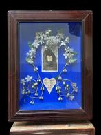 Pair of French Wedding shadow boxes - Diorama - 1850-1900