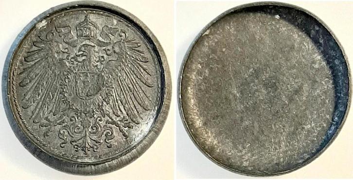 Duitsland 10 Pfennig o Jsz gigantischer Praegefehler,unik..., Postzegels en Munten, Munten | Europa | Niet-Euromunten, België