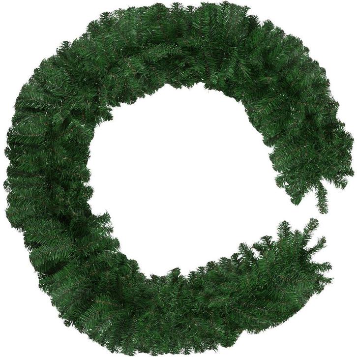 tectake Kerstslinger natuurgetrouw 2,7 m - groen, Diversen, Kerst, Verzenden