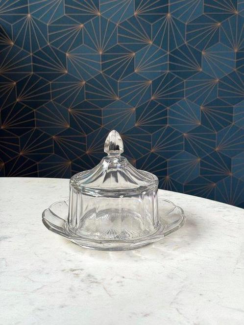 Val Saint Lambert - Beurrier - cheese dome - Cristal -, Antiek en Kunst, Kunst | Designobjecten
