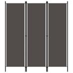 vidaXL Kamerscherm met 3 panelen 150x180 cm antraciet, Verzenden, Nieuw