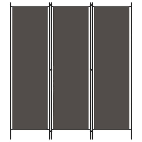 vidaXL Kamerscherm met 3 panelen 150x180 cm antraciet, Huis en Inrichting, Woonaccessoires | Overige, Nieuw, Verzenden