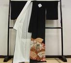 Vintage Japanse zwarte Kurotomesode kimono - Zijde - Japan -, Antiek en Kunst