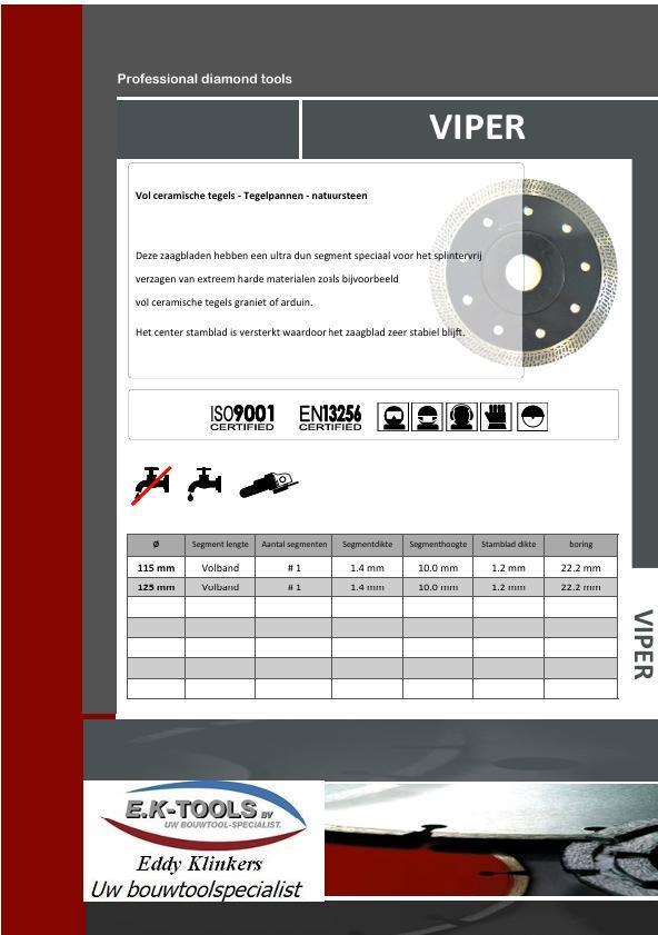 Diamant zaagblad vol keramische tegels - natuursteen., Doe-het-zelf en Bouw, Tegels, Nieuw, Verzenden
