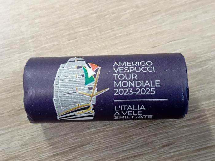 Italië. 2 Euro 2025 Amerigo Vespucci (25 stuks) in, Timbres & Monnaies, Monnaies | Europe | Monnaies euro