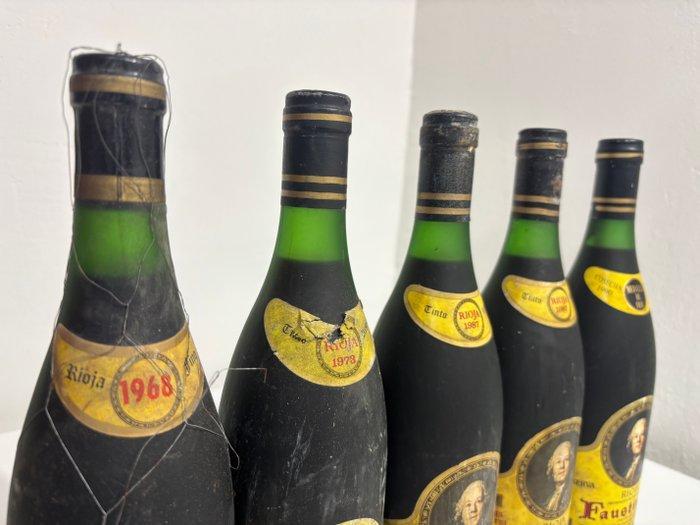 1968 (1x) Faustino V, (1x) 1973, (2x) 1987 & (1x) 1990, Verzamelen, Wijnen