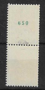 Frankrijk - gratis nummer op de achterzijde - ondertekend, Gestempeld