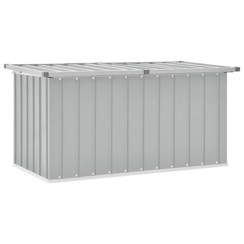 vidaXL Tuinbox 129x67x65 cm grijs, Tuin en Terras, Bergingen en Tuinkasten, Nieuw, Verzenden
