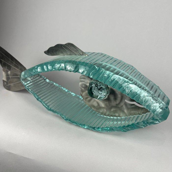 Andrzej Rafalski - LARGE -Glass Fish- hand nade, Antiek en Kunst, Kunst | Schilderijen | Modern
