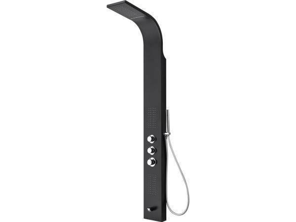 Veiling - Great douchepaneel met massage en waterval zwart, Bricolage & Construction, Sanitaire