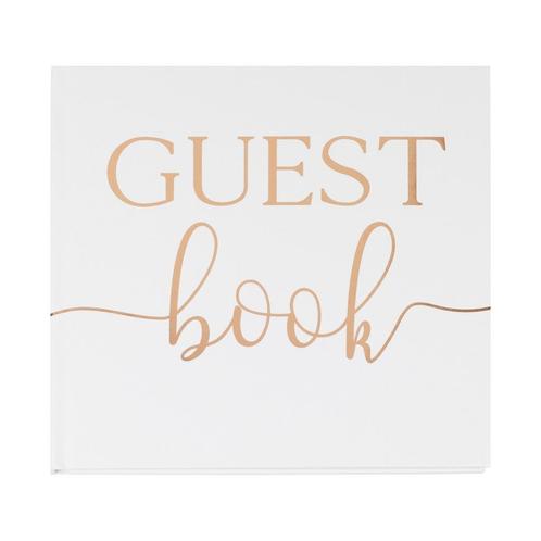 Rose Gouden Gastenboek 22cm, Hobby en Vrije tijd, Feestartikelen, Nieuw, Verzenden
