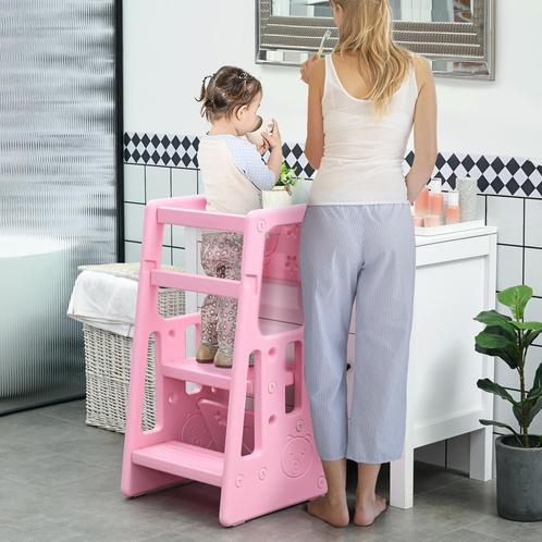 Leertoren – KidsPlay - Verstelbaar - Roze, Kinderen en Baby's, Kinderkamer | Overige Meubels, Nieuw, Ophalen of Verzenden
