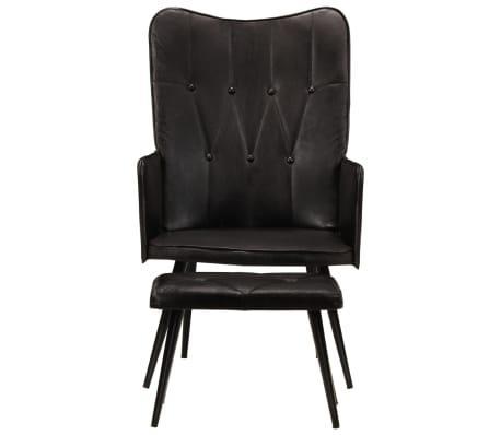 Luxe fauteuil leder zwart | OP = OP | -37% korting, Huis en Inrichting, Fauteuils, 50 tot 75 cm, Minder dan 75 cm, Nieuw, Hout