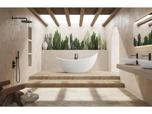 Veiling - Vrijstaand design bad - solid surface, Doe-het-zelf en Bouw, Sanitair