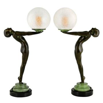 Paar lampen - Max Le Verrier - Lampe - LUMIÈRE BRILLANTE -