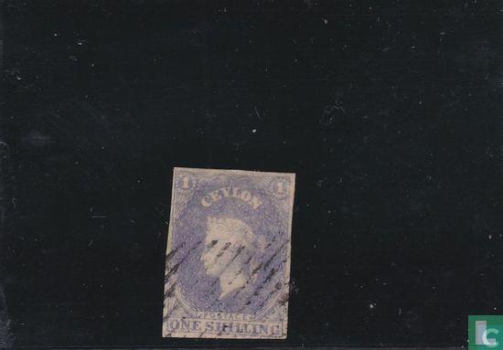 Sri Lanka - Koningin Victoria - 1861, Postzegels en Munten, Postzegels | Azië, Gestempeld, Verzenden