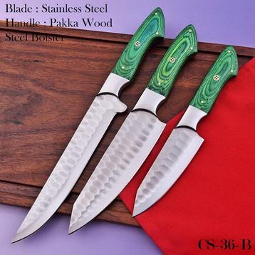 Couteau de cuisine - Chefs knife - bois pakkawood, acier