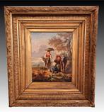 Franse school (XIX) - Scena agreste, Antiek en Kunst, Kunst | Schilderijen | Klassiek