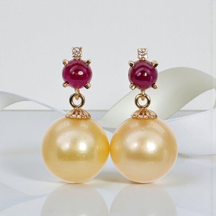 Zonder minimumprijs - Cocktail oorbellen - 14 karaat Geel, Handtassen en Accessoires, Antieke sieraden