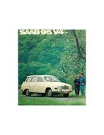 1969 SAAB 95 V4 BROCHURE NEDERLANDS, Nieuw, Ophalen of Verzenden