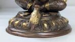 Mooi standbeeld zittende Ganesha - Brons - India (Zonder