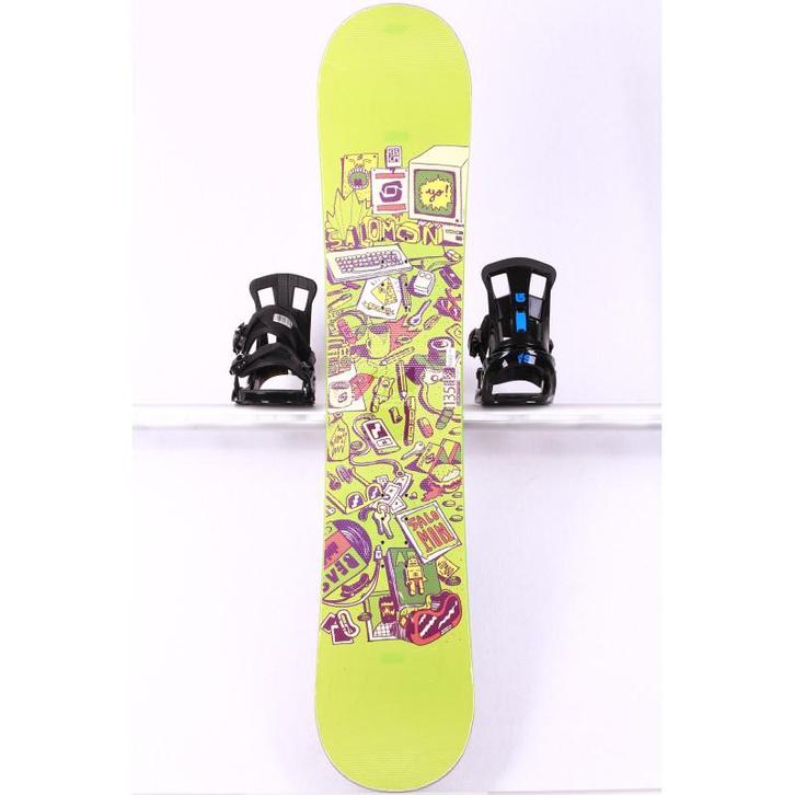 130 135 kinder snowboard SALOMON JIMBO, Green, FLAT/Rocker (, Sport en Fitness, Snowboarden, Verzenden
