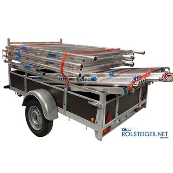 ASC-ALX BL rolsteiger 135 x 250 x 8.2 mtr op aanhanger, Verzenden, Nieuw, Rolsteiger of Kamersteiger, 5 meter of hoger