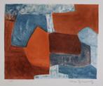 Serge Poliakoff (1900-1969) - Composition rouge et bleue, Antiquités & Art
