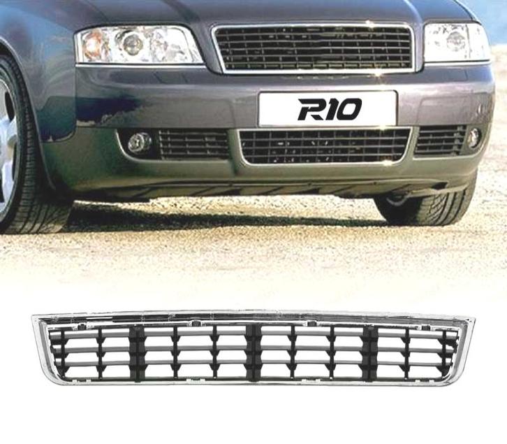 Calandre Inférieure Pare Chocs Pour Audi A4 B6 Noir Chromé, Autos : Pièces & Accessoires, Carrosserie & Tôlerie, Envoi