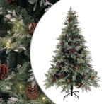vidaXL Kerstboom met LED en dennenappels 120 cm PVC en PE, Verzenden